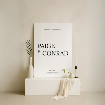Welcome Sign II | Moda Collection | Wedding Signage