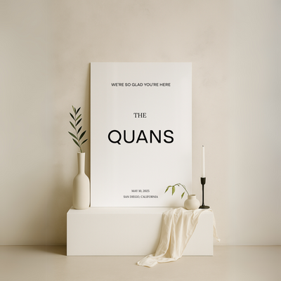 Welcome Sign VI | Moda Collection | Wedding Signage