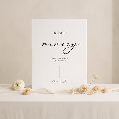 In Loving Memory Sign II | Aria Collection | Wedding Signage