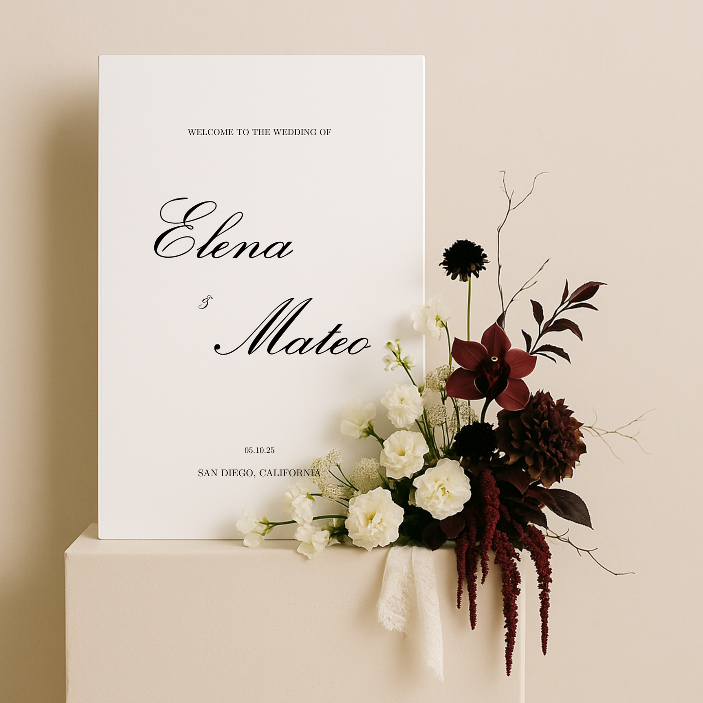 Welcome Sign II | Reina Collection | Wedding Signage