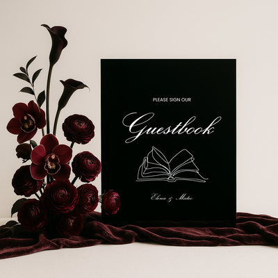 Guestbook Sign II | Reina Collection | Wedding Signage