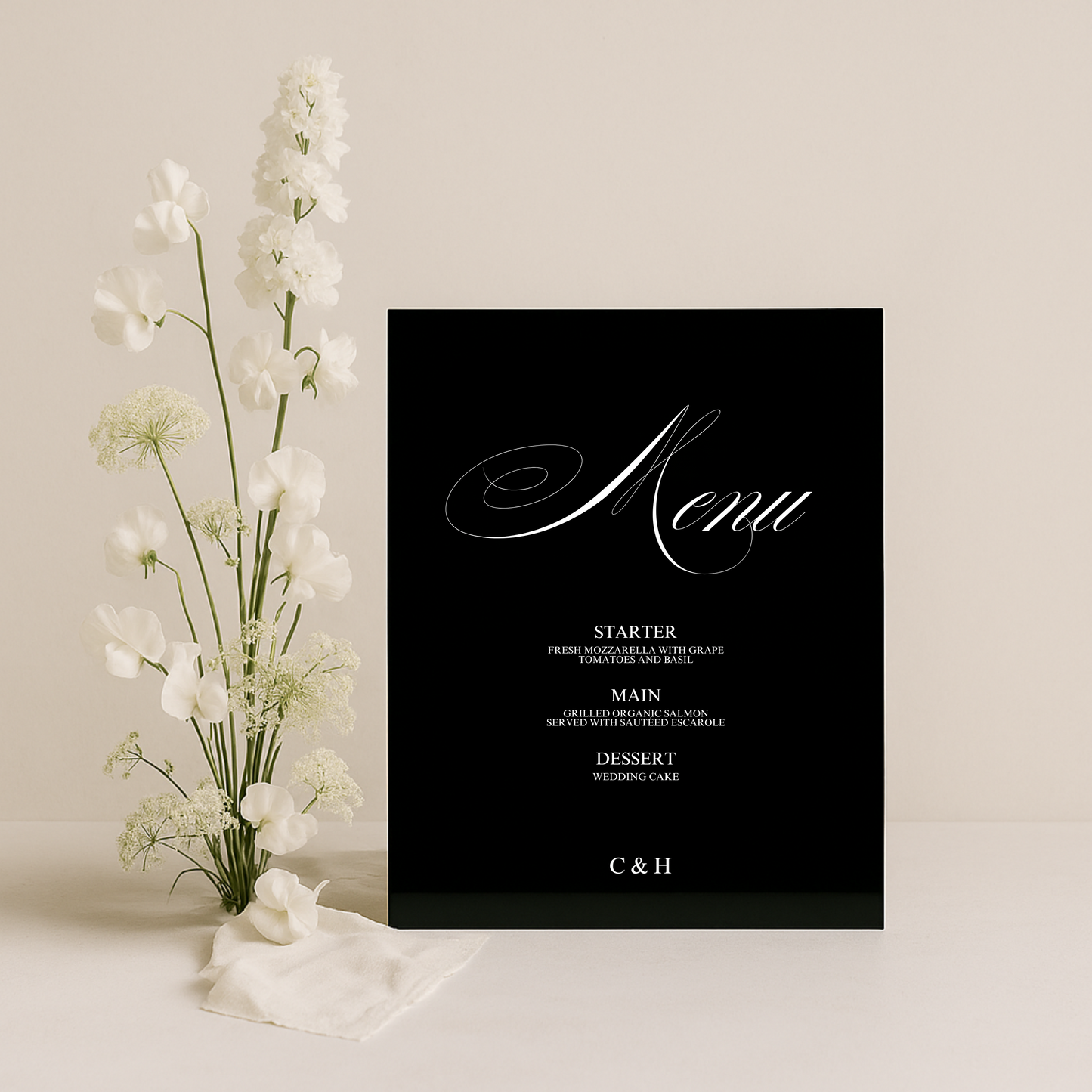 Menu Sign I | Florence Collection | Wedding Signage