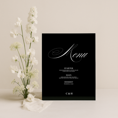 Menu Sign I | Florence Collection | Wedding Signage