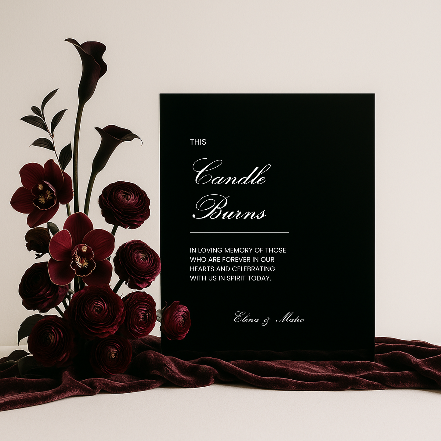 In Loving Memory IV | Reina Collection | Wedding Signage