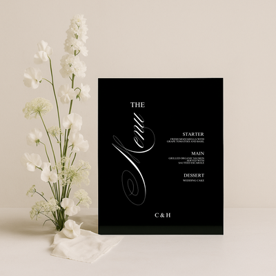 Menu Sign II | Florence Collection | Wedding Signage