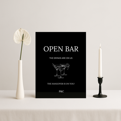 Drinks & Bar Sign VI | Moda Collection | Wedding Signage