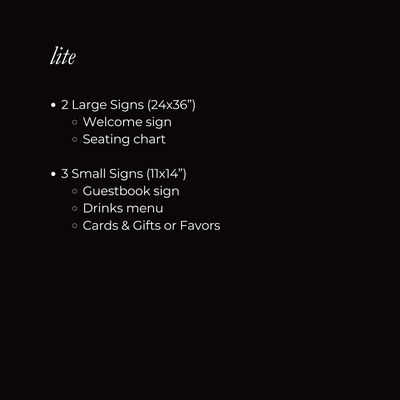 Black Tie Package Deposit