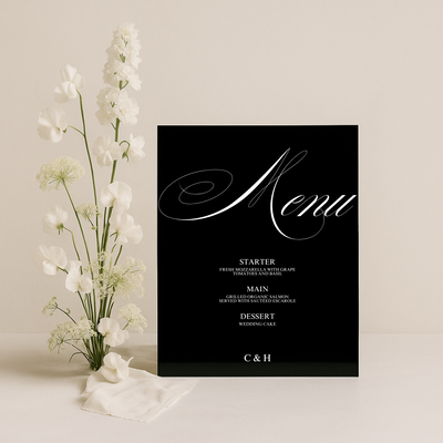 Menu Sign III | Florence Collection | Wedding Signage