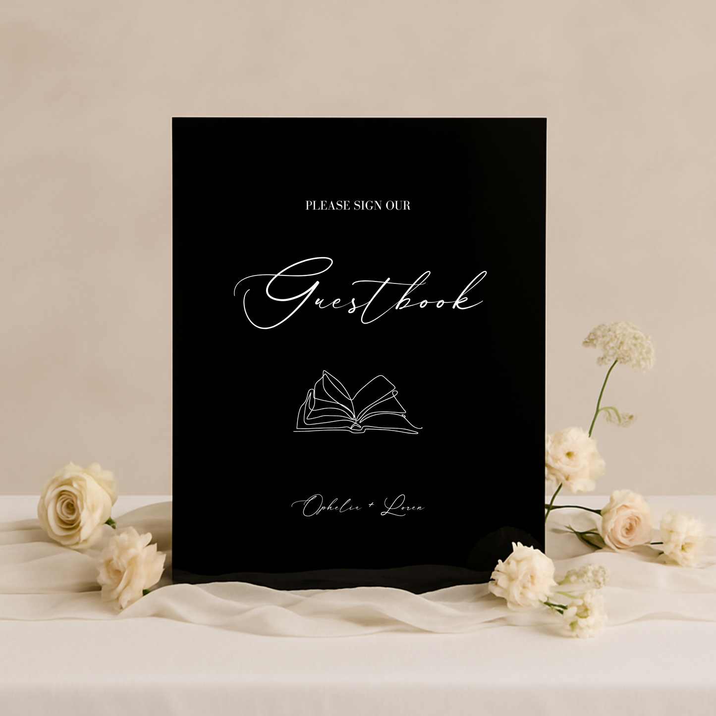 Guestbook Sign II | Aria Collection | Wedding Signage