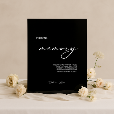 In Loving Memory Sign III | Aria Collection | Wedding Signage