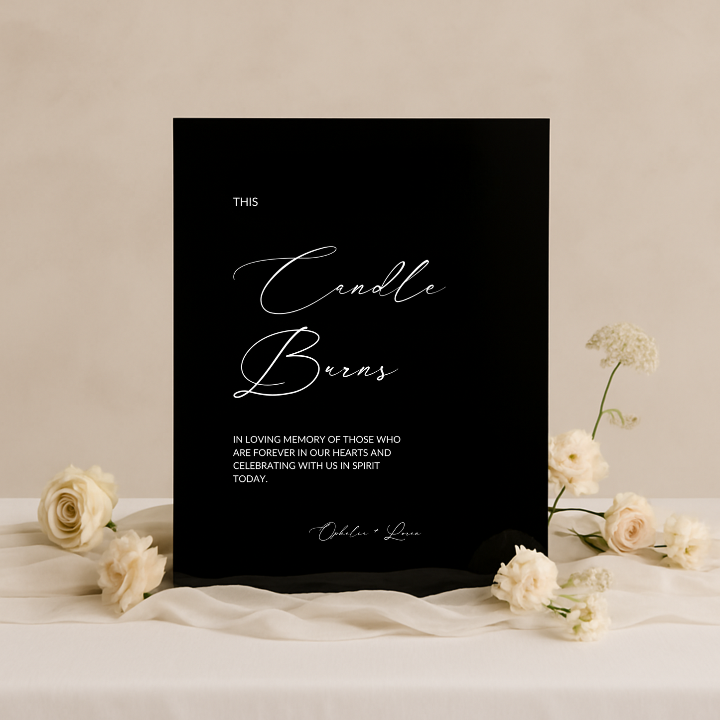 In Loving Memory Sign IV | Aria Collection | Wedding Signage