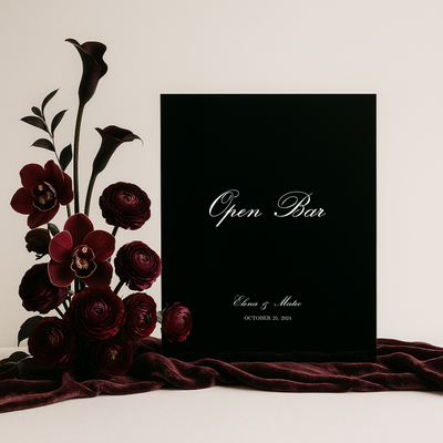 Drinks & Bar Sign VII | Reina Collection | Wedding Signage