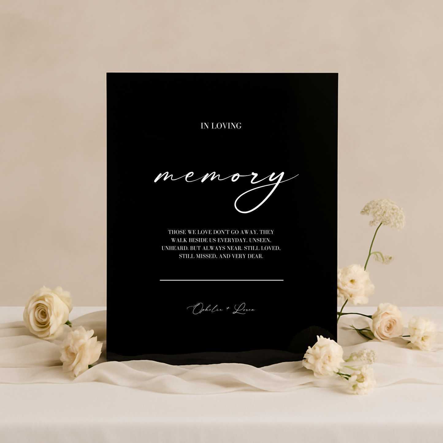 In Loving Memory Sign I | Aria Collection | Wedding Signage