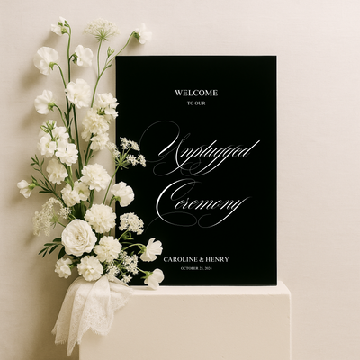 Unplugged Ceremony Sign II | Florence Collection | Wedding Signage