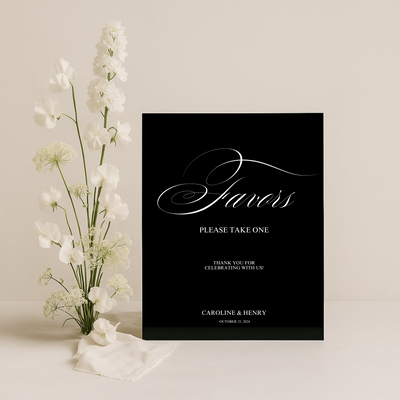 Favors Sign I | Florence Collection | Wedding Signage