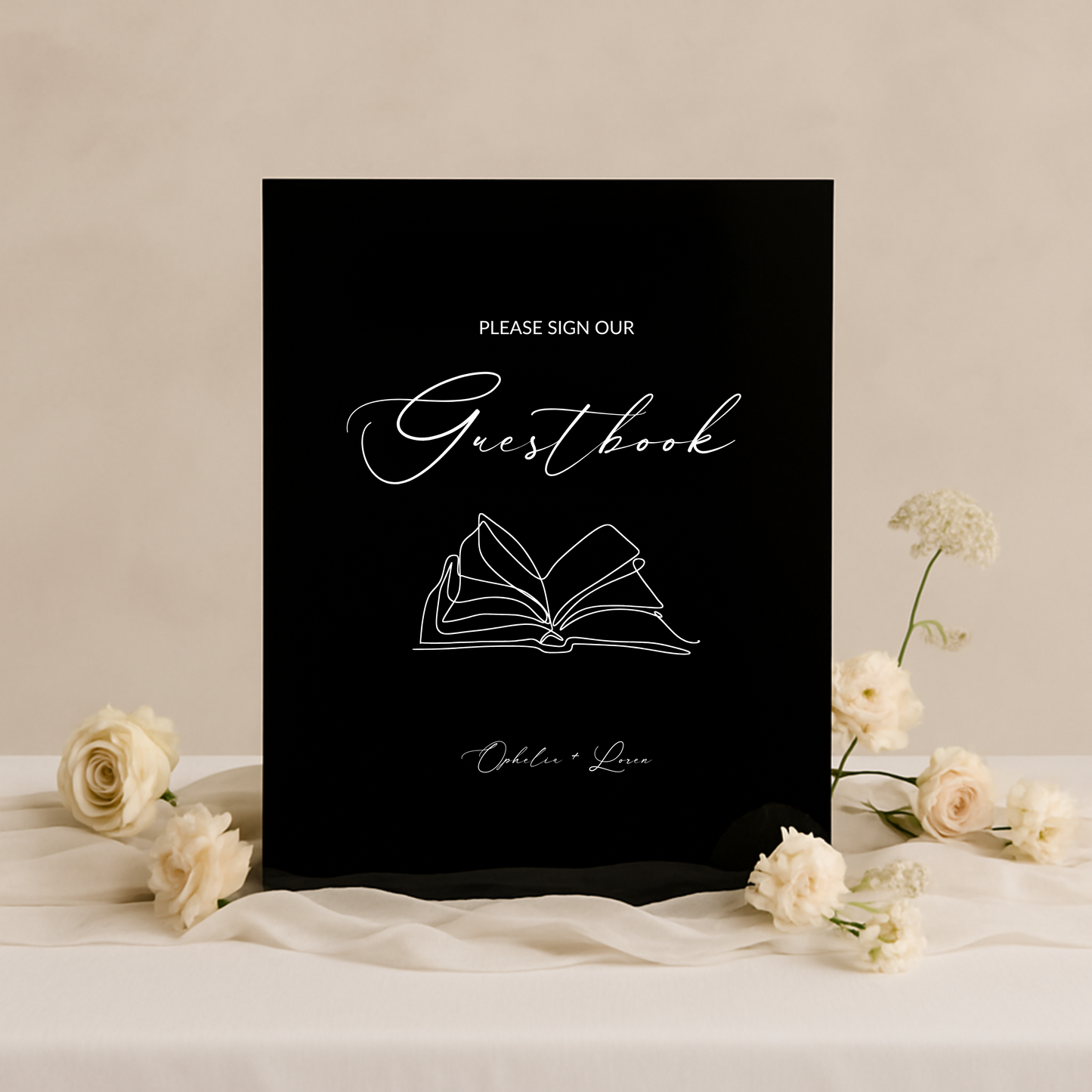 Guestbook Sign II | Aria Collection | Wedding Signage