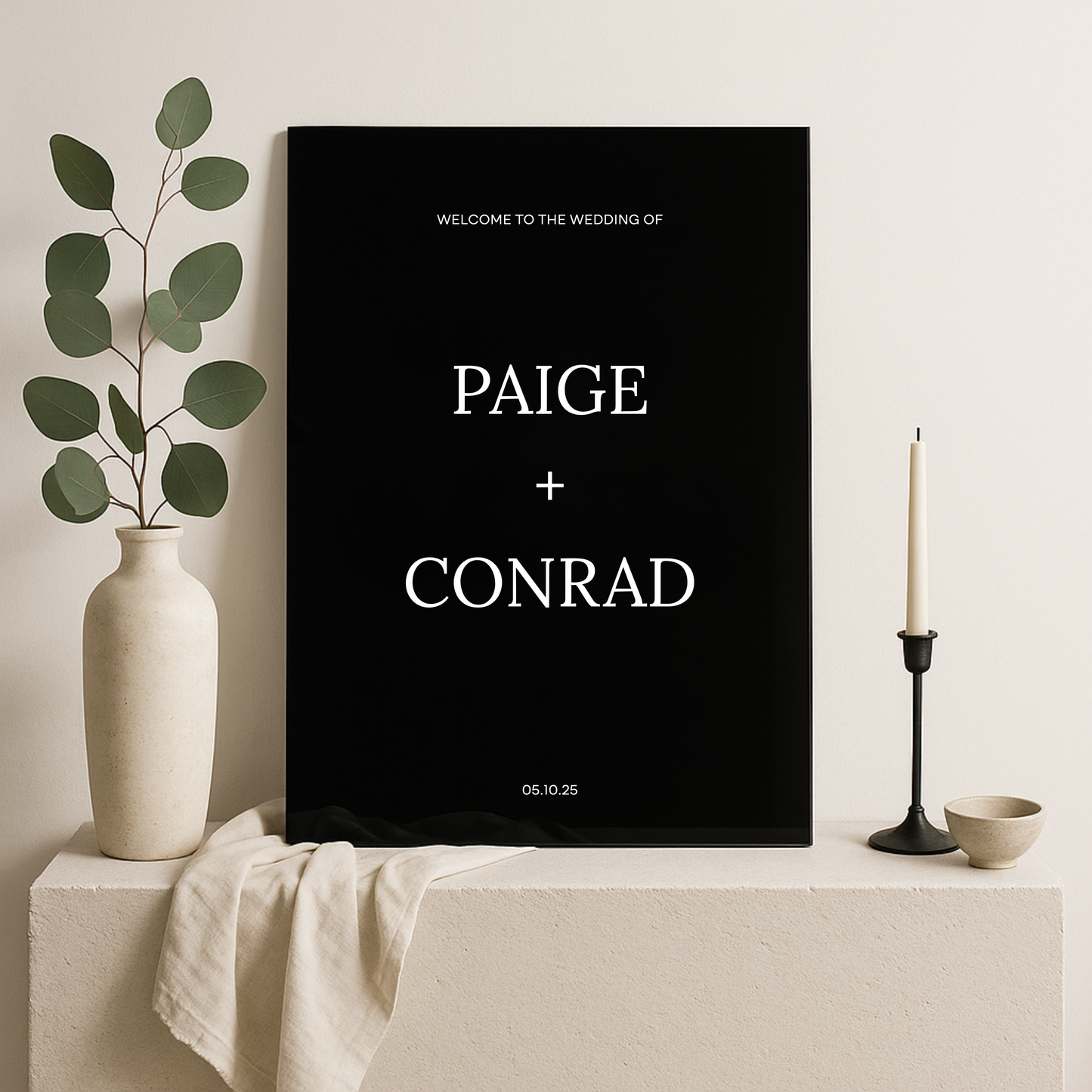 Welcome Sign I | Moda Collection | Wedding Signage
