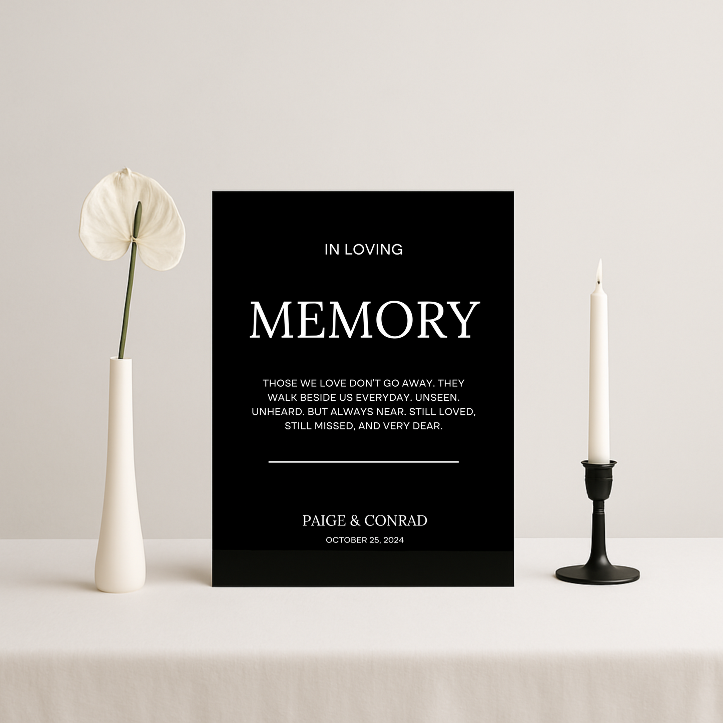 In Loving Memory Sign I | Moda Collection | Wedding Signage