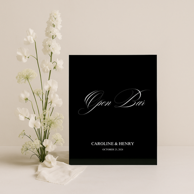 Drinks & Bar Sign VII | Florence Collection | Wedding Signage