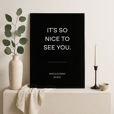 Welcome Sign V | Moda Collection | Wedding Signage