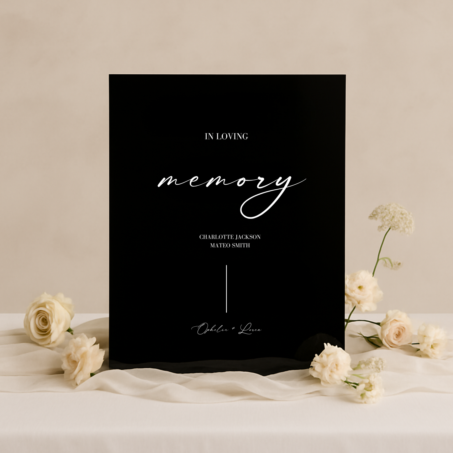 In Loving Memory Sign II | Aria Collection | Wedding Signage