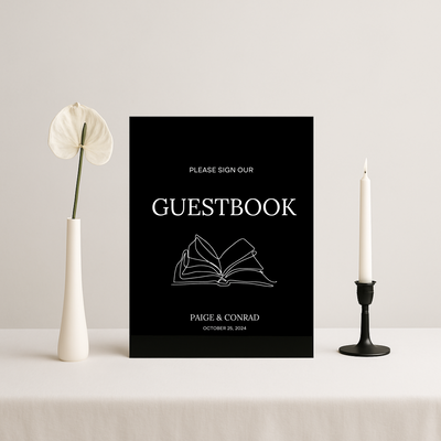 Guestbook Sign II | Moda Collection | Wedding Signage