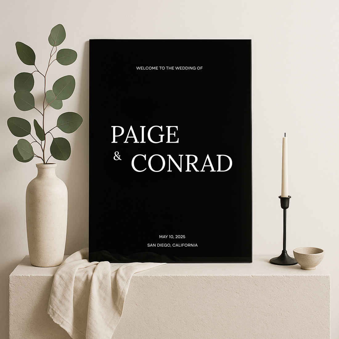 Welcome Sign II | Moda Collection | Wedding Signage