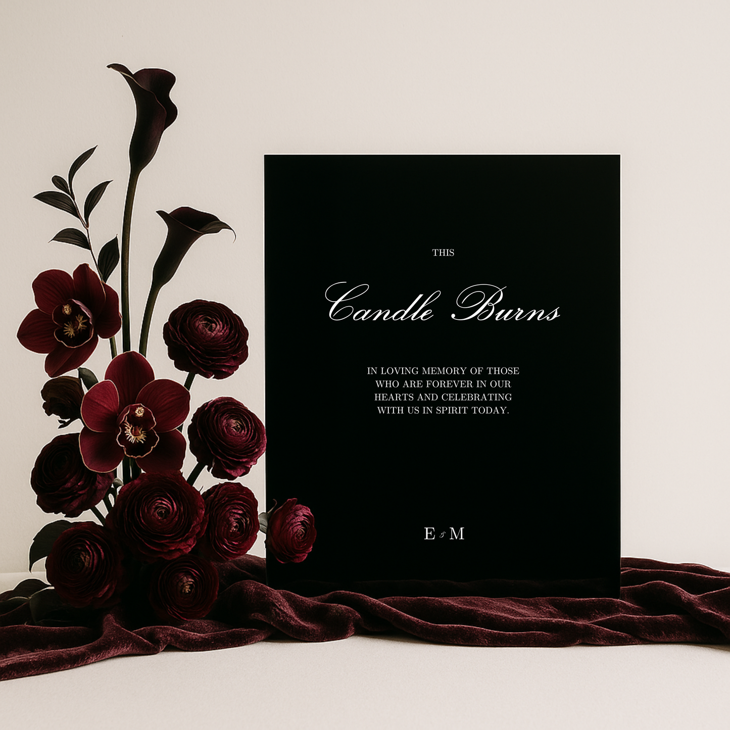 In Loving Memory IV | Reina Collection | Wedding Signage
