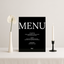 Menu Sign III | Moda Collection | Wedding Signage