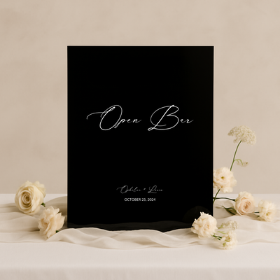 Drinks & Bar Sign VII | Aria Collection | Wedding Signage