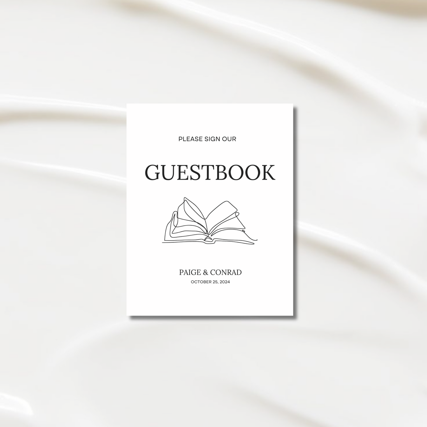 Guestbook Sign II | Moda Collection | Wedding Signage