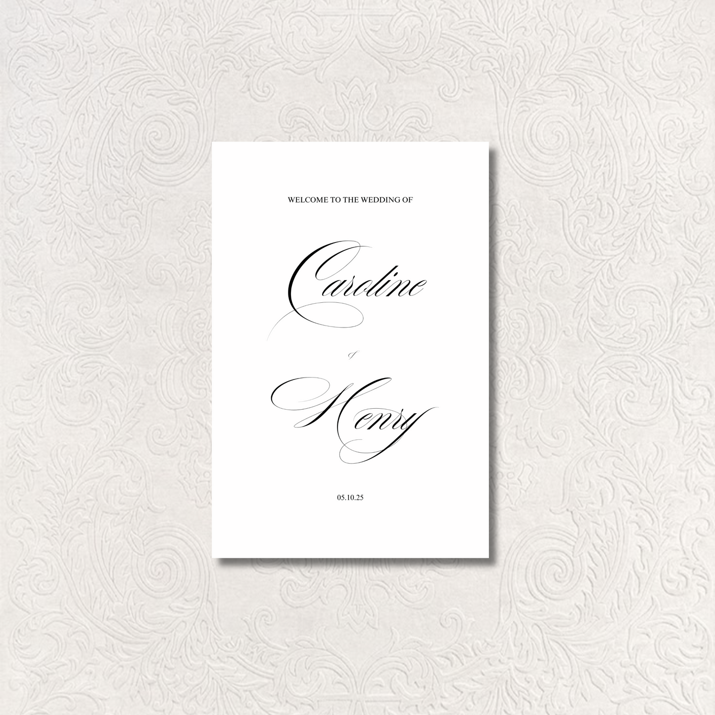 Welcome Sign I | Florence Collection | Wedding Signage