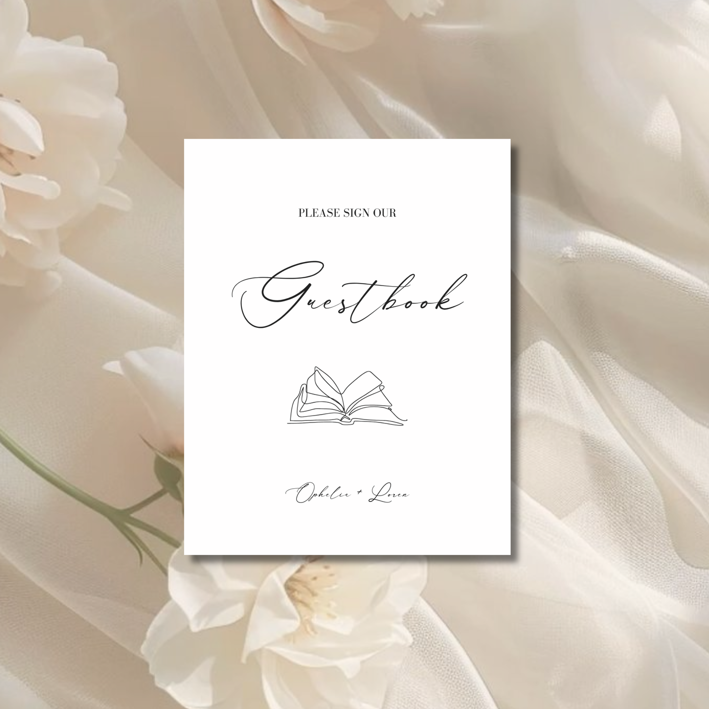 Guestbook Sign II | Aria Collection | Wedding Signage