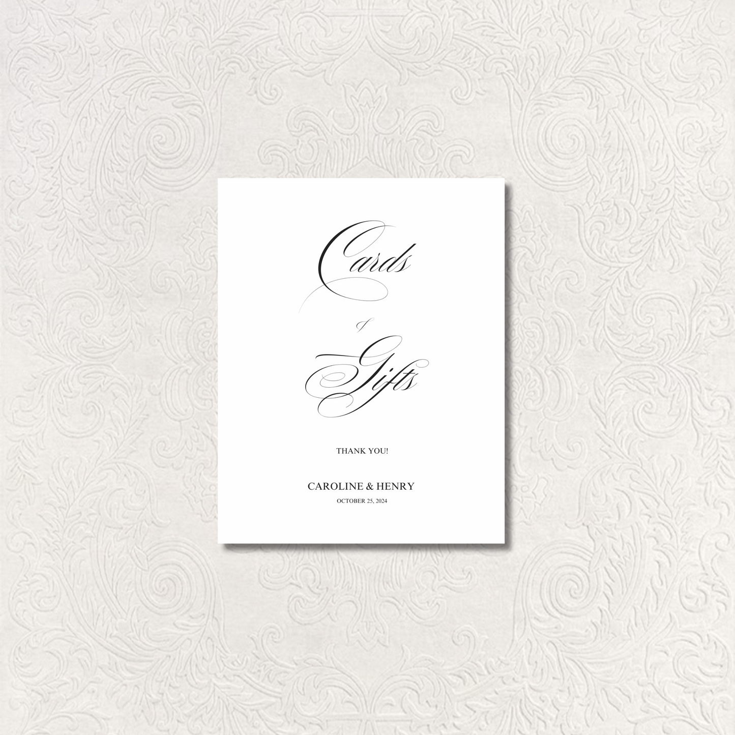 Cards & Gifts I | Florence Collection | Wedding Signage
