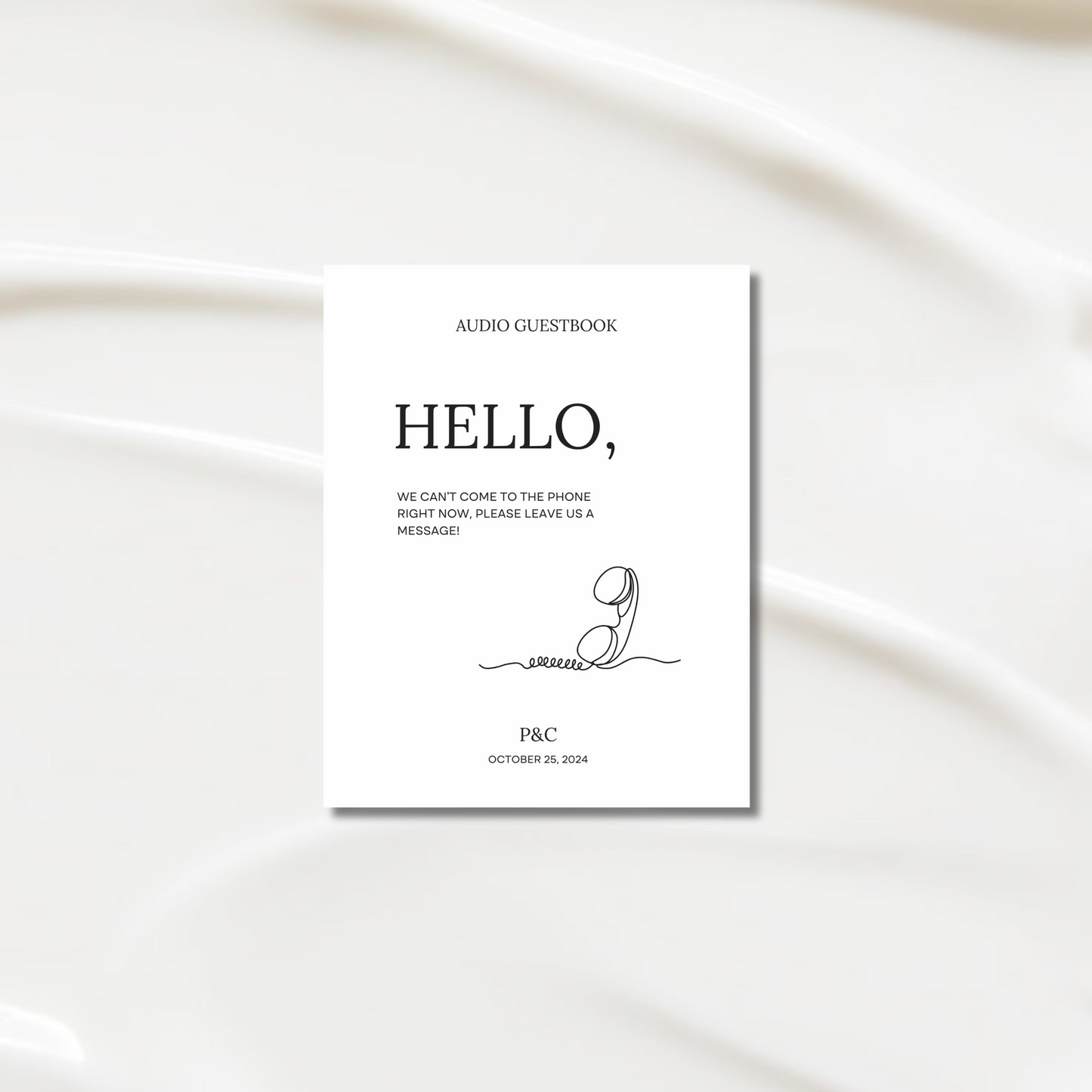 Guestbook Sign III | Moda Collection | Wedding Signage