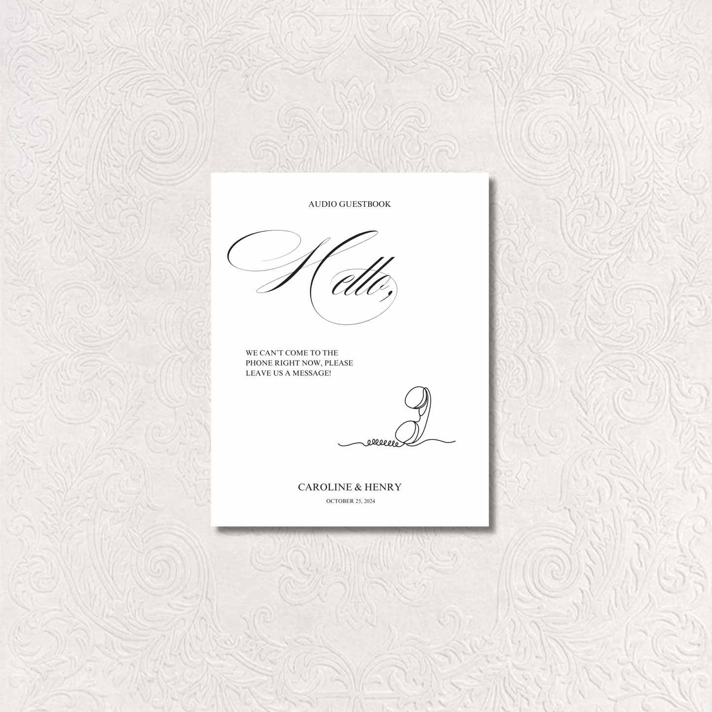 Guestbook Sign IV | Florence Collection | Wedding Signage
