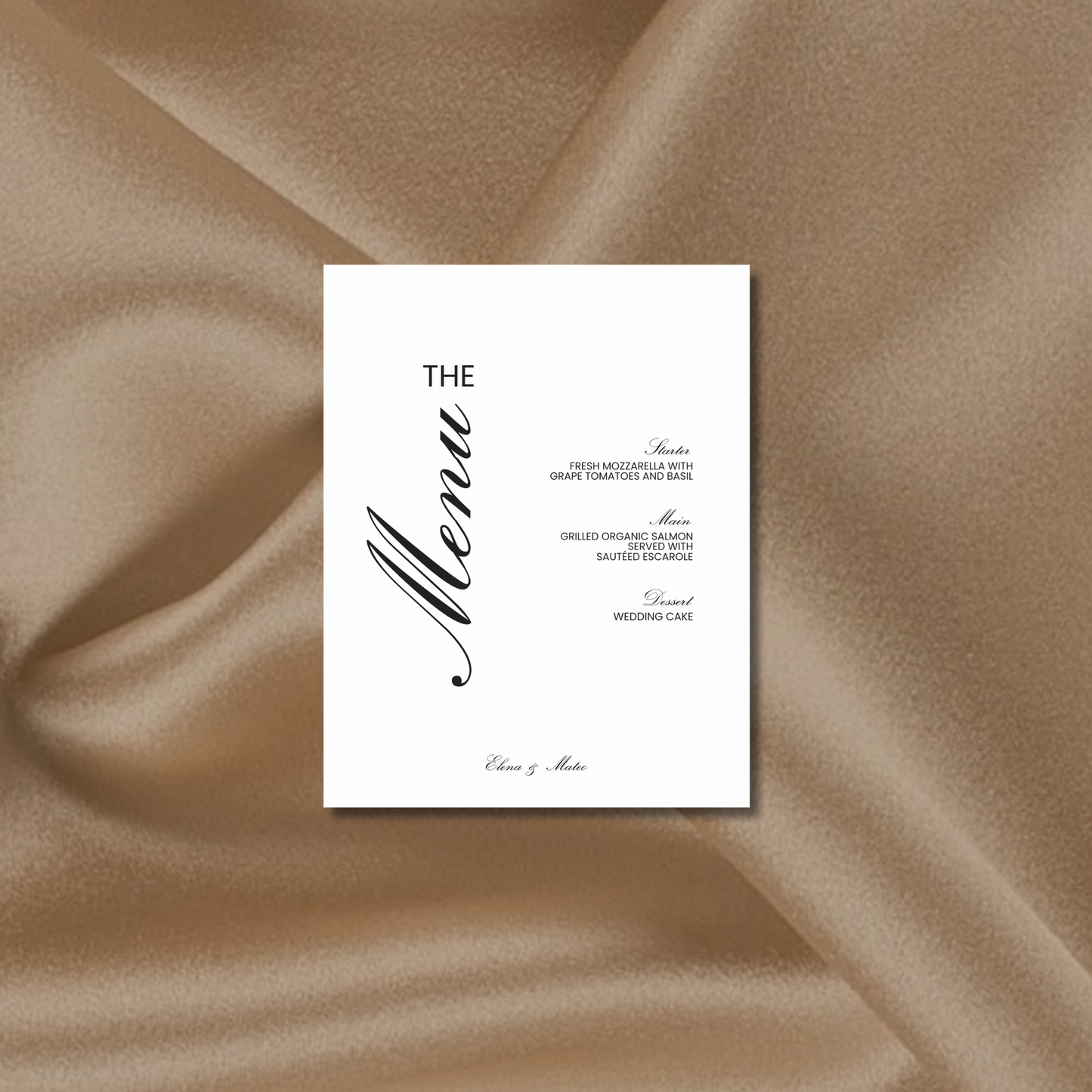 Menu Sign II | Reina Collection | Wedding Signage