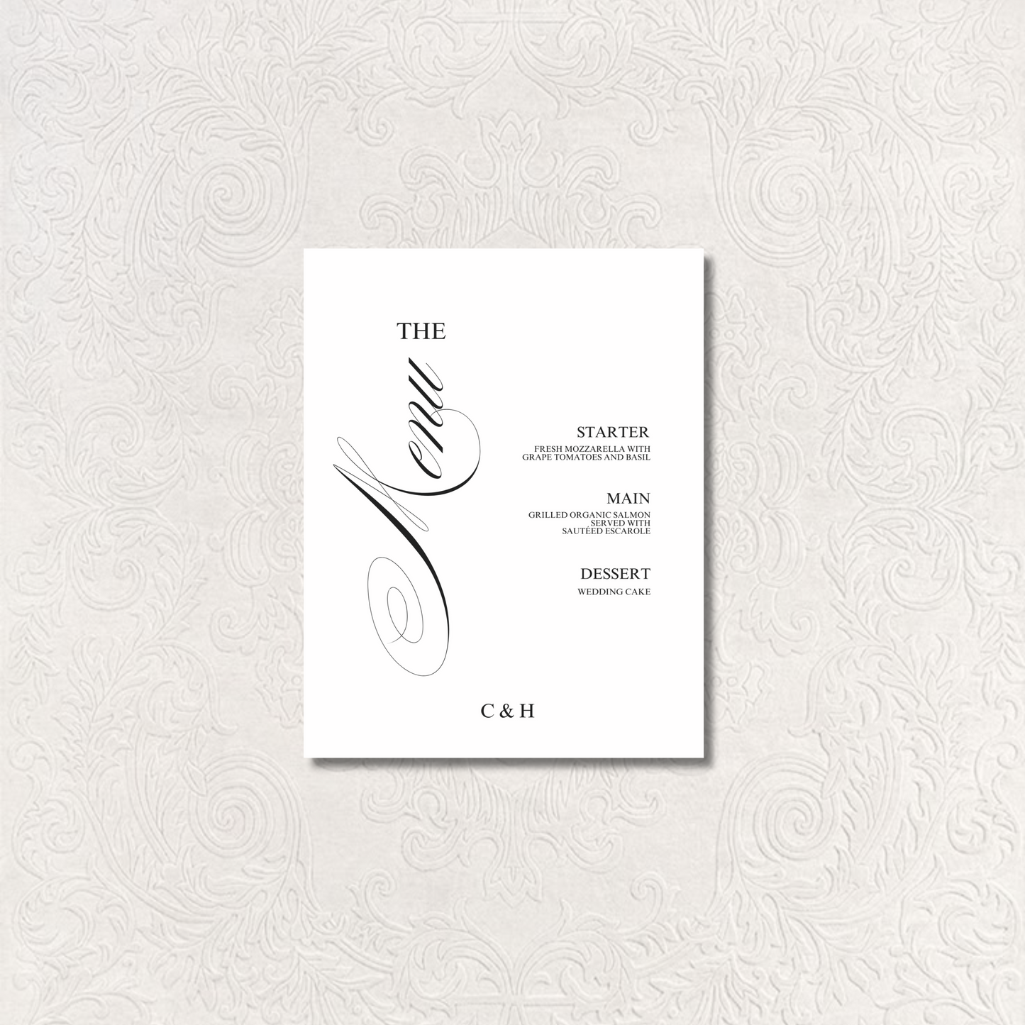 Menu Sign II | Florence Collection | Wedding Signage