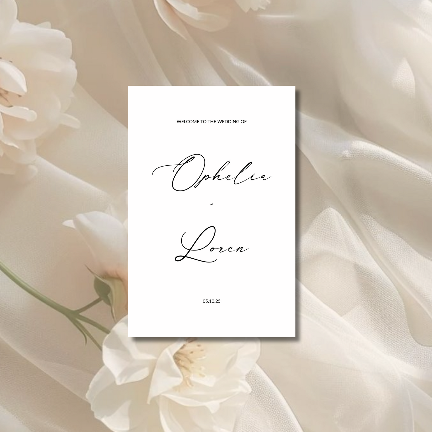Welcome Sign I | Aria Collection | Wedding Signage