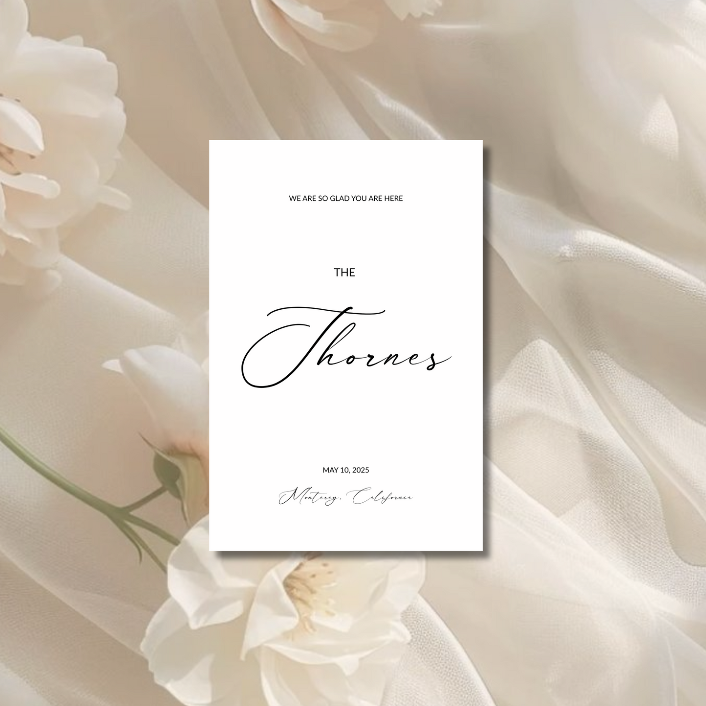 Welcome Sign IV | Aria Collection | Wedding Signage