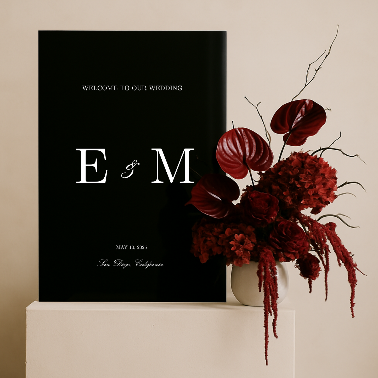 Welcome Sign III | Reina Collection | Wedding Signage