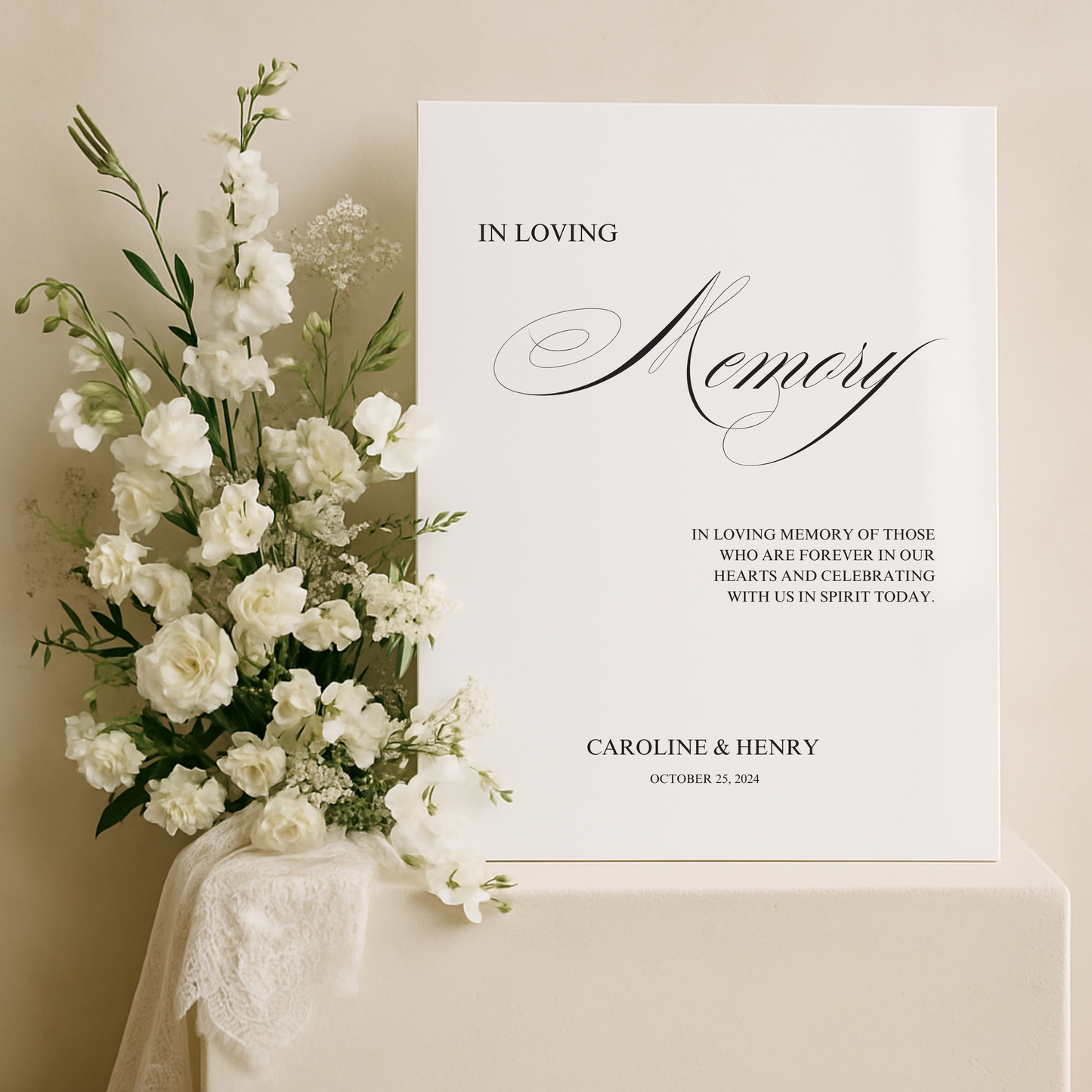 In Loving Memory Sign III | Florence Collection | Wedding Signage