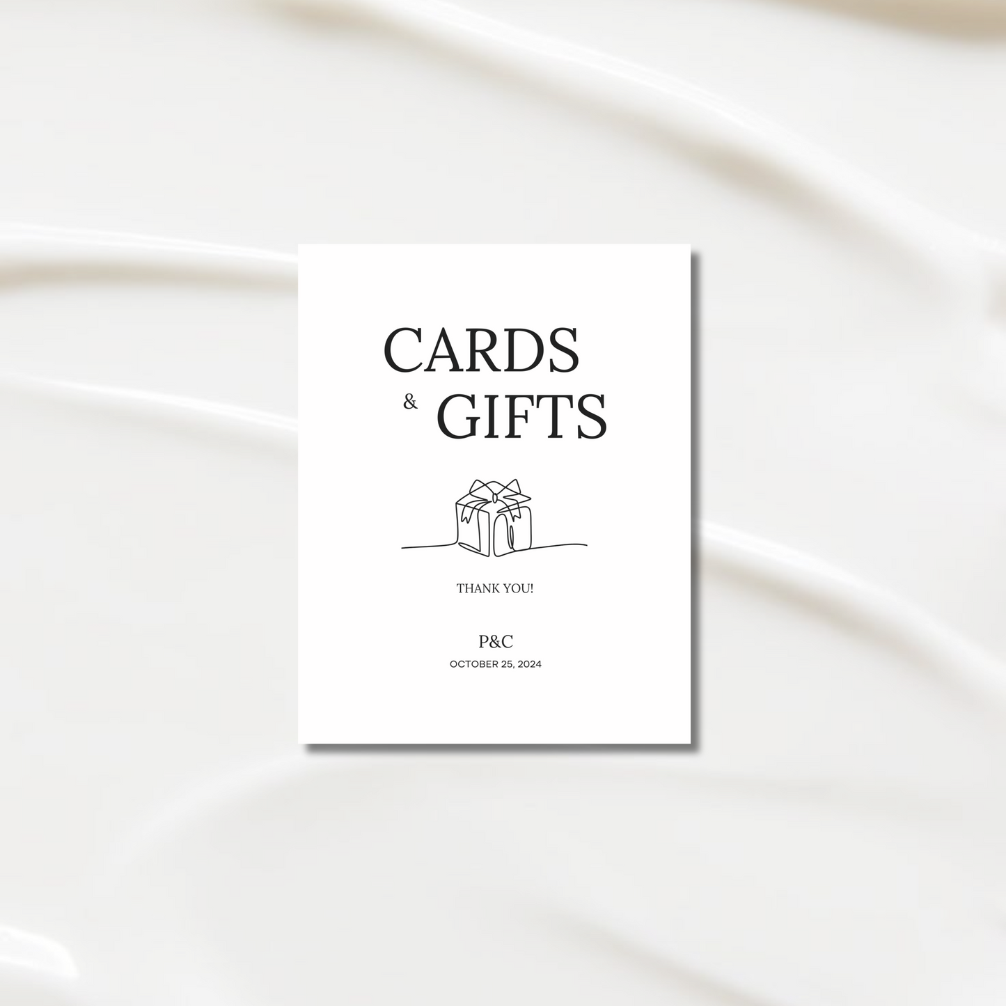 Cards & Gifts Sign III | Moda Collection | Wedding Signage