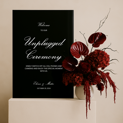 Unplugged Ceremony Sign II | Reina Collection | Wedding Signage