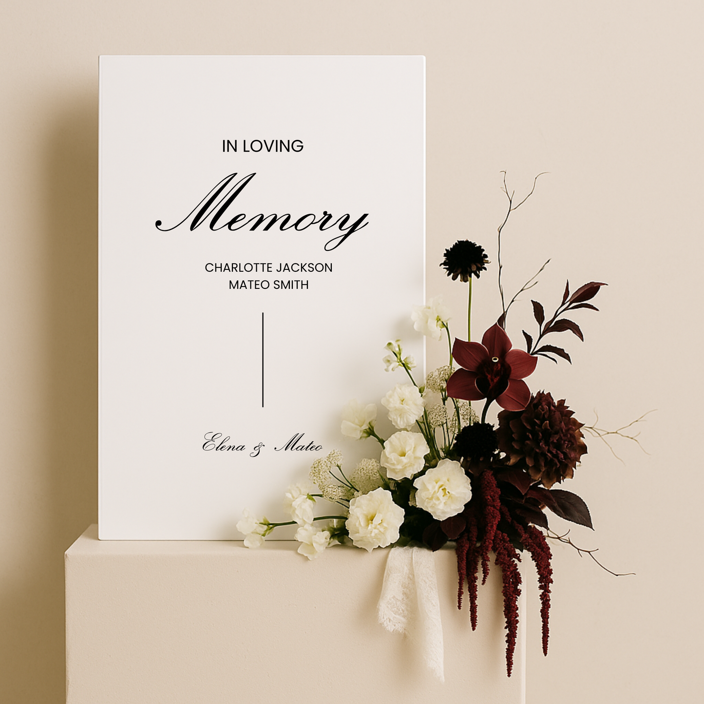 In Loving Memory II | Reina Collection | Wedding Signage