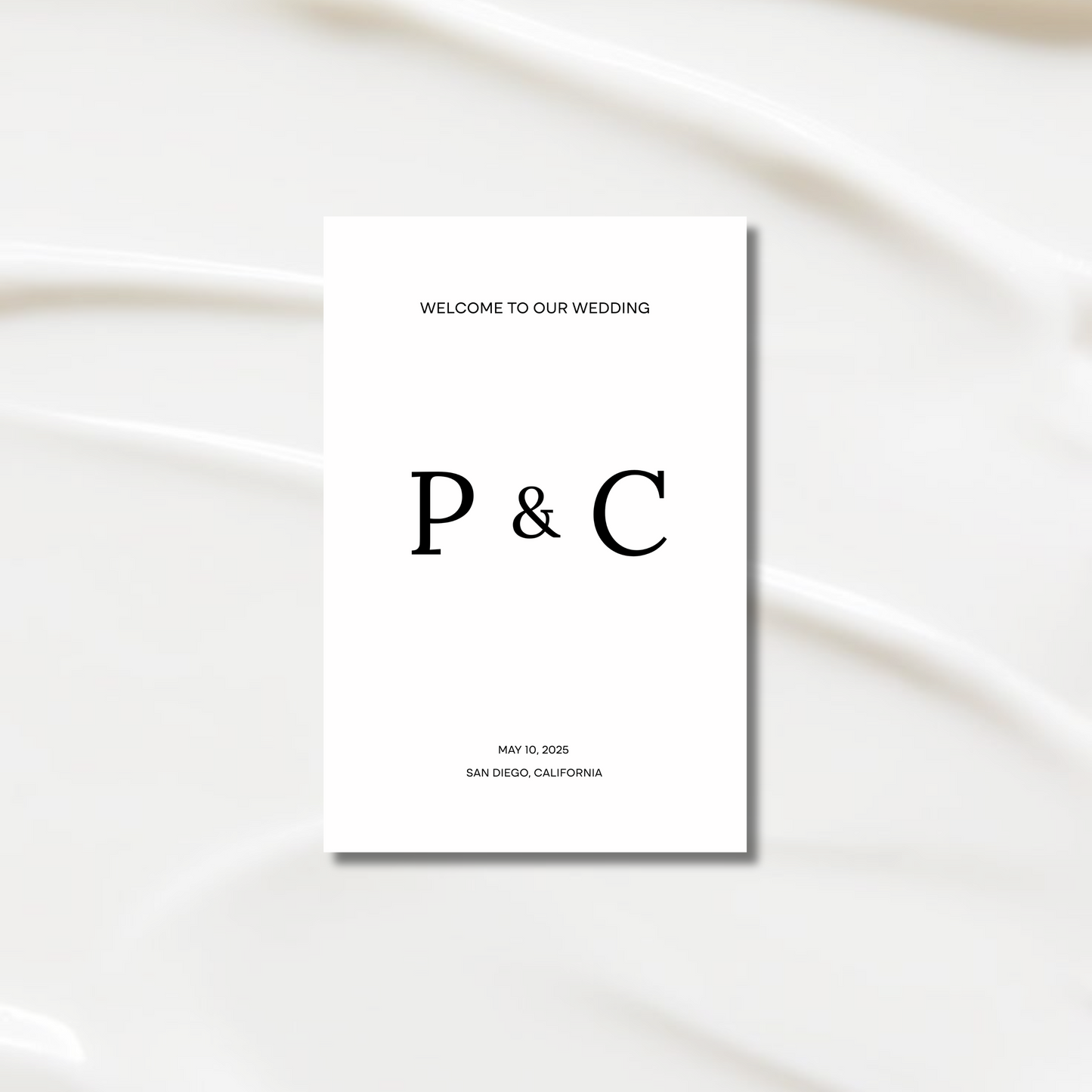 Welcome Sign III | Moda Collection | Wedding Signage