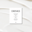 Drinks & Bar Sign IV | Moda Collection | Wedding Signage