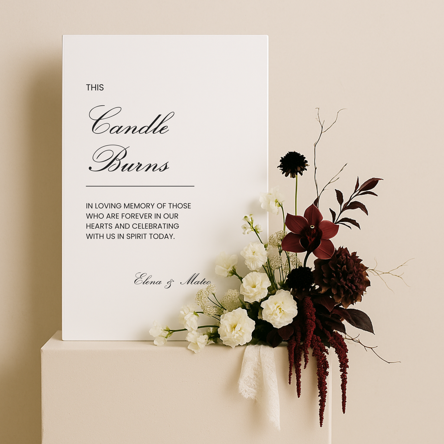 In Loving Memory IV | Reina Collection | Wedding Signage