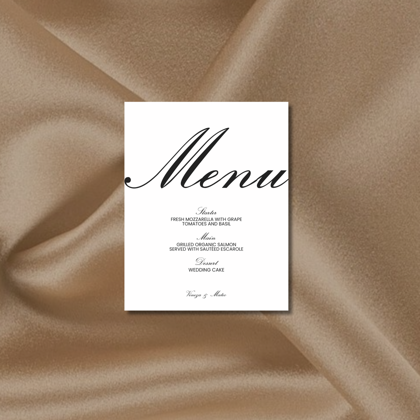 Menu Sign III | Reina Collection | Wedding Signage