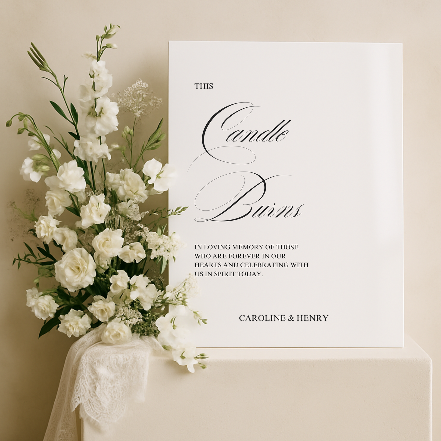 In Loving Memory Sign IV | Florence Collection | Wedding Signage